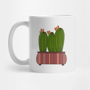 Cute Cactus Design #93: Cactus Group Of Friends Mug